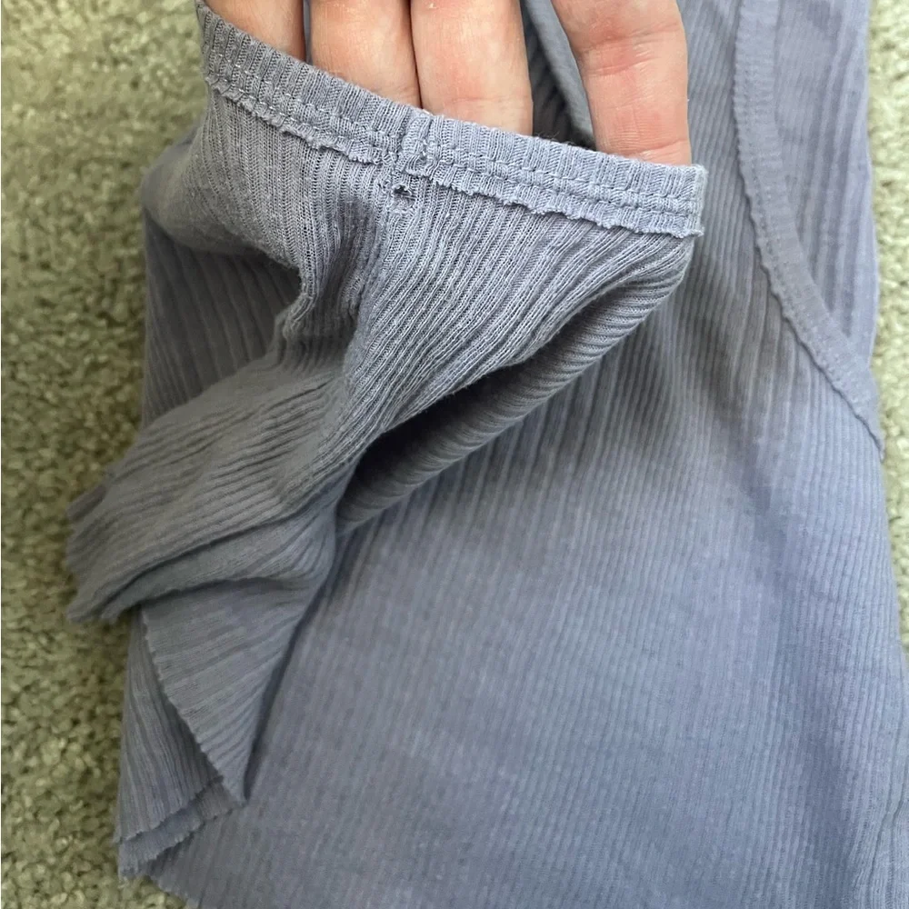 ALO Yoga Lavender Ribbed Tank Top
